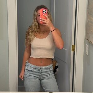 Brandy Melville Pink Crop Top